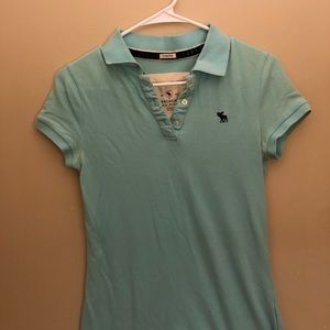 Abercrombie & Fitch Women’s baby blue Polo. Size M.